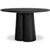 Image 2 : BNIB - Moe's Mono Dining Table - Black - Msrp $2099 - VH-1017-02-0 - 47"W x 47"D x 30"H
