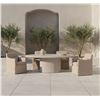 Image 4 : BNIB - Moe's Frida Outdoor Dining Table - Cream - Msrp $3999 - VH-1027-05-0 - 78"W x 48"D x 30"H