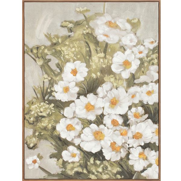 BNIB - Moe's Wildflowers Framed Painting - Multi - MSRP $199 - WP-1331-37 - 26"W x 1.77"D x 34"H