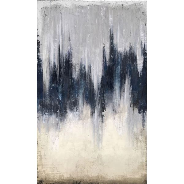 BNIB - Moe's Shades Painting - Black/White - MSRP $1,649 - WP-1225-37 - 59"W x 2"D x 98.5"H
