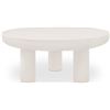 Image 1 : BNIB - Moes Rocca Coffee Table - Cream Concrete - MSRP $1499 - ZT-1035-05-0 - 35"W x 35"D x 15"H