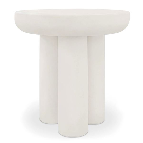 BNIB - Moes Rocca Side Table - Cream Concrete - MSRP $899 - ZT-1036-05-0 - 20"W x 20"D x 20"H