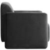 Image 3 : BNIB - Moes Fallon Accent Chair - Shadow Grey Polyester - MSRP $2299 - ZT-1039-07 - 34"W x 32"D x 30