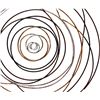 Image 3 : BNIB - Moes - Iron Braid Wall Decor Multicolor - MSRP $169 - HW-1068-37 - 40" W x 1.5" D x 40" H