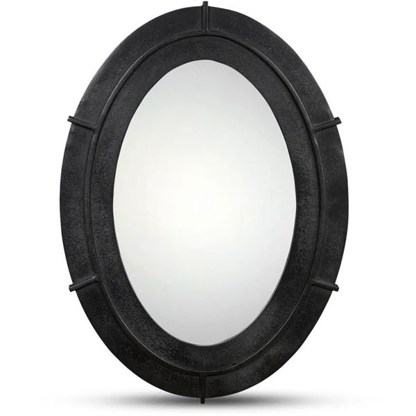 BNIB - Moe's - Antoni Mirror Small Black - MSRP $399.00 - Item # PZ-1015-02 - 18" W x 1.5" D x 25" H