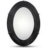 Image 1 : BNIB - Moe's - Antoni Mirror Small Black - MSRP $399.00 - Item # PZ-1015-02 - 18" W x 1.5" D x 25" H