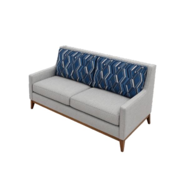 New High Back Sofa Lobby - EXP2-303 - 84"W x 36"D x 42"H - Missing 1 leg