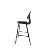 Image 3 : New - Set of 2 Giotto Barstool Upholstered - FA-1051-H75-STWP - Matte Black