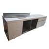 Image 1 : Media Unit with Storage & Built-in Connectivity Panel - 79”W x 19”D x 25”