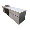 Image 2 : Media Unit with Storage & Built-in Connectivity Panel - 79”W x 19”D x 25”