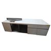 Image 3 : Media Unit with Storage & Built-in Connectivity Panel - 79”W x 19”D x 25”