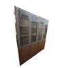 Image 2 : Wood and Glass Display/Storage Cabinet - 62?W x 16?D x 75?H