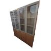 Image 3 : Wood and Glass Display/Storage Cabinet - 62?W x 16?D x 75?H
