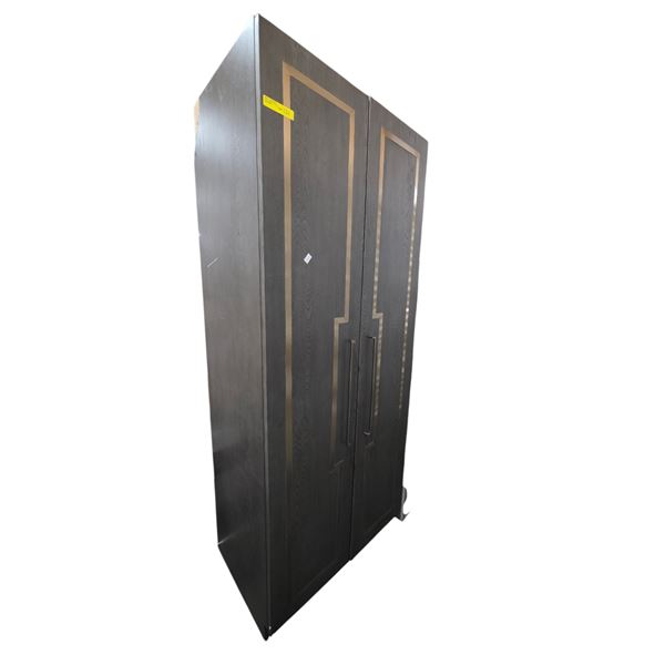 Modern Tall Double-Door Wardrobe with 4 Storage Compartments - 36"W 24"D 88"H