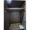 Image 4 : Modern Tall Double-Door Wardrobe with 4 Storage Compartments - 36"W 24"D 88"H
