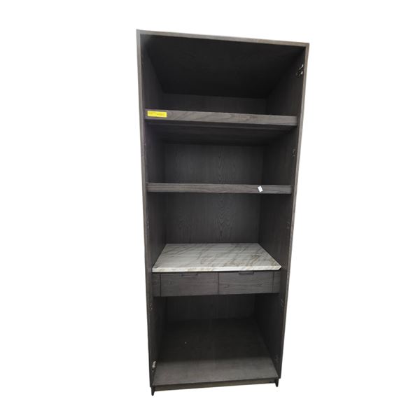 Modern Tall Display Cabinet with 2 Storage Compartments - 36"W 24"D 88"H