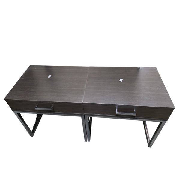 Set of 2 Night Stands - 24"W x 18"D x 24"H