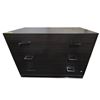 Image 1 : 3 Drawer Chest with Dark Wood Finish - 53"W 20"D 40"H