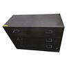 Image 3 : 3 Drawer Chest with Dark Wood Finish - 53"W 20"D 40"H