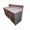 Image 2 : Wooden Media Unit with Storage - 55"W 20"D 36"H