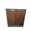 Image 2 : Set of 2 Two-Tone Storage Cabinets - 32"W 16"D 32"H