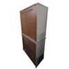 Image 4 : Set of 2 Two-Tone Storage Cabinets - 32"W 16"D 32"H