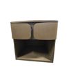 Image 1 : Set of 2 Modern Nightstand with Curved Drawer Front - 24"W 22"D 23"H