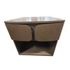 Image 2 : Set of 2 Modern Nightstand with Curved Drawer Front - 24"W 22"D 23"H