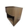 Image 3 : Set of 2 Modern Nightstand with Curved Drawer Front - 24"W 22"D 23"H