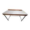 Image 2 : Group Lot of Study table (47"W 233.5"D 30"H) and 2 Nightstands (24"W 17.5"D 23"H)