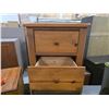 Image 5 : Group Lot of Study table (47"W 233.5"D 30"H) and 2 Nightstands (24"W 17.5"D 23"H)