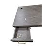Image 4 : Modern Grey Wood finish Study table with Bench - 60"W 24"D 30"H