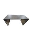 Image 5 : Modern Grey Wood finish Study table with Bench - 60"W 24"D 30"H