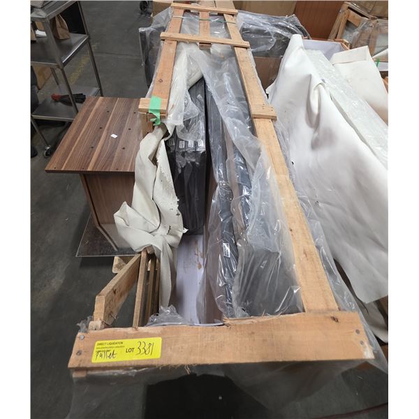 BNIB - Set of 9 Black Marble Table tops ONLY and 1 table base - Dimensions: 5 (24"W 30"D 1.5"H), 1 (