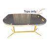 Image 1 : New - Group of approx. 12 Black Marble table Tops ONLY - Mix of 2 sizes 66" x 42" & 54" x 42"