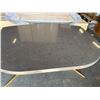 Image 2 : New - Group of approx. 12 Black Marble table Tops ONLY - Mix of 2 sizes 66" x 42" & 54" x 42"