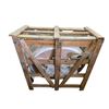 Image 2 : BNIB - Set of 6 Round White Marble Table Tops only - Dimension 36" Diameter