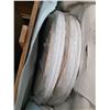 Image 2 : Set of 4 Round White Marble Table-Tops ONLY - Approx 26" Diameter