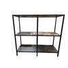 Image 2 : Open Frame Display Table - Black Metal & Glass - 39"W 14"D 37"H