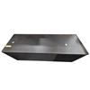 Image 3 : Modern Low-Profile Storage Credenza with Gold Accents - 55"W 18"D 24"H