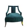 Image 1 : Emerald Green Velvet Accent Chair - 29?W x 30?D x 30?H