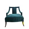 Image 2 : Emerald Green Velvet Accent Chair - 29?W x 30?D x 30?H