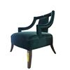 Image 3 : Emerald Green Velvet Accent Chair - 29?W x 30?D x 30?H