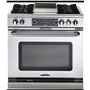 Image 2 : BNIB Capital Range - COB362G2N - 36" Pro Range, 4 Open Burners with Griddle, Stainless Steel -S/n: C