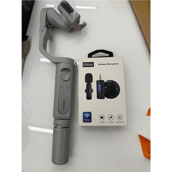 Wireless speaker and iPhone portable stabilizer