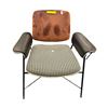 Image 2 : Pair of Retro-Style Armchairs with Houndstooth Upholstery
