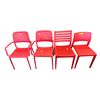 Image 1 : Group of 4 Red Assorted Chairs