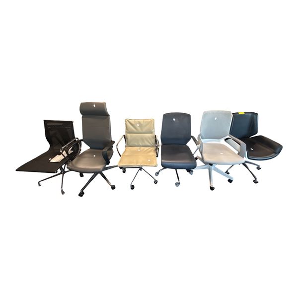 Lot of 6 Assorted Office Task Chairs