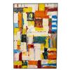 Image 1 : Framed Abstract Impasto Painting - 60" x 40"