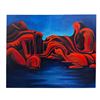 Image 1 : Abstract Geological Landscape Painting - 36" x 30"